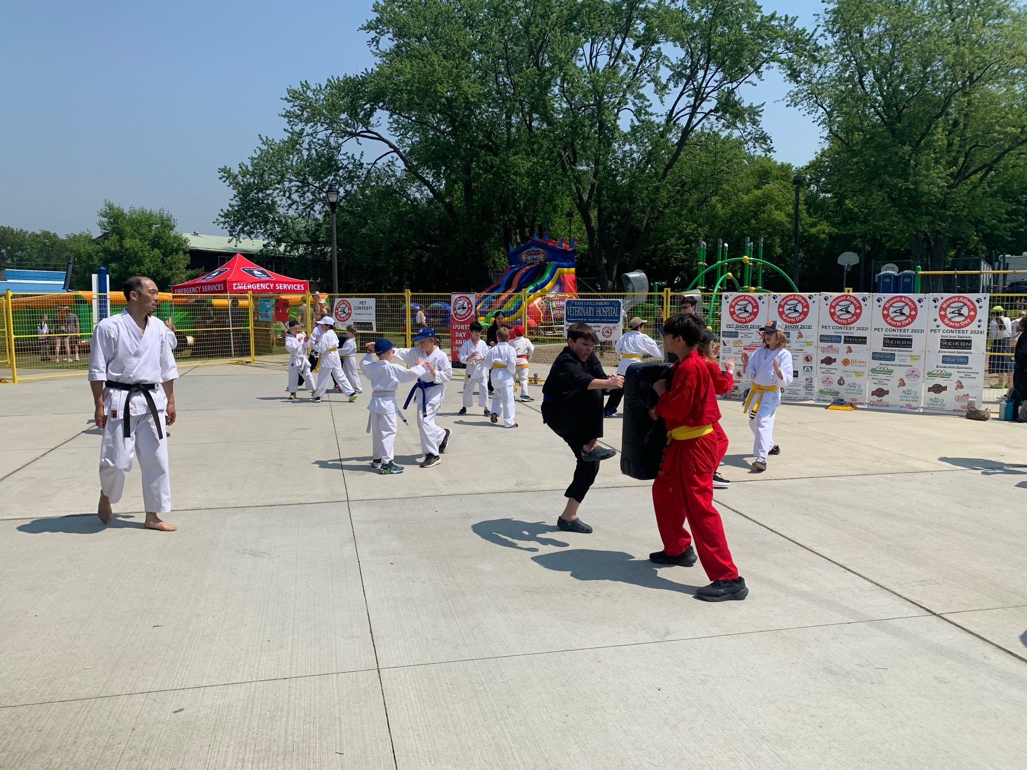picture of students training